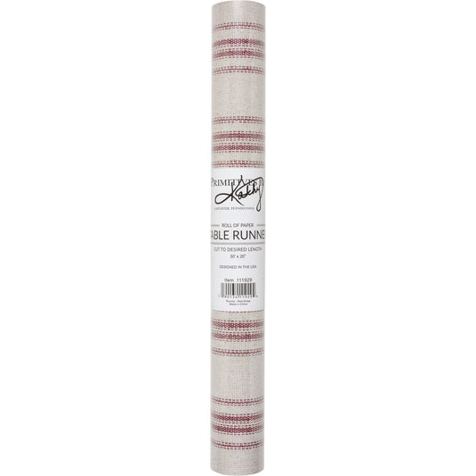 Paper Table Runner (Red Stripe)