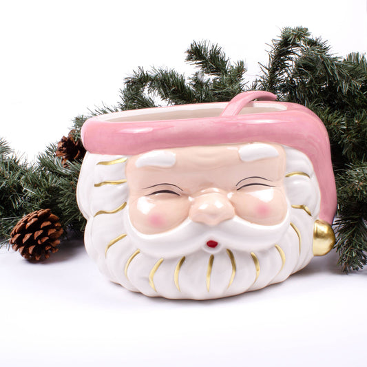 Santa Punch Bowl & Ladle (Pink)