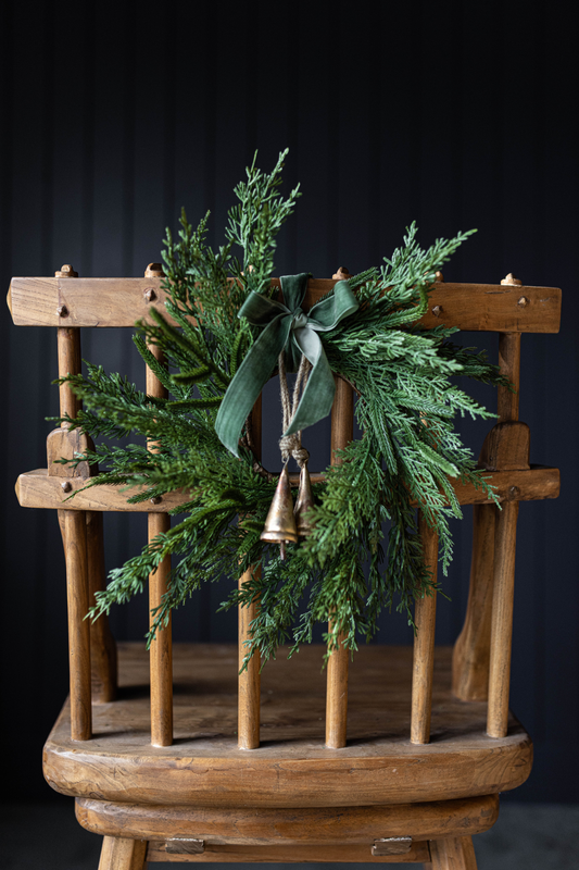 Norfolk & Cypress Mixed Wreath (Mini)