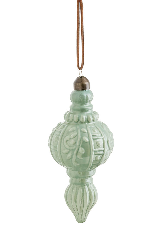 Glass Finial Ornament (Mint)