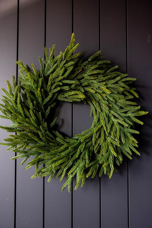 Norfolk Pine Wreath (24")