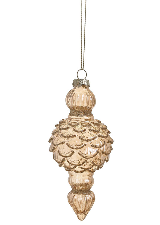 Glass Finial Ornament (Gold)