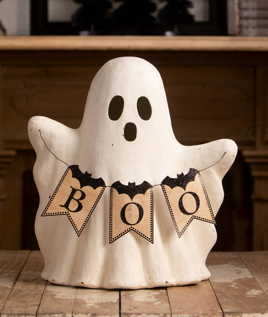 Large Ghost With Boo Garland