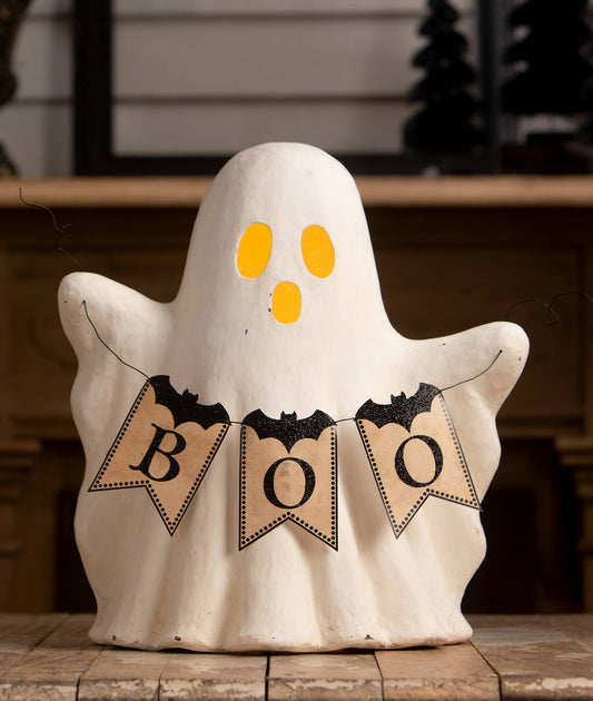 Large Ghost With Boo Garland