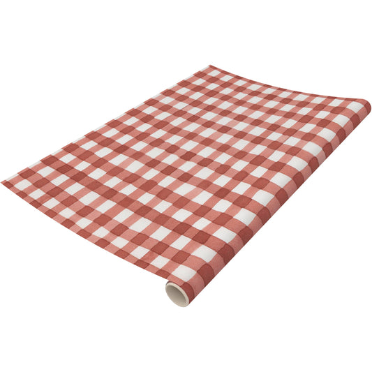 Paper Table Runner (Red Gingham)
