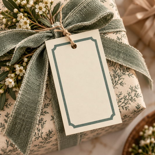 Gift Tags (English Frame) Green