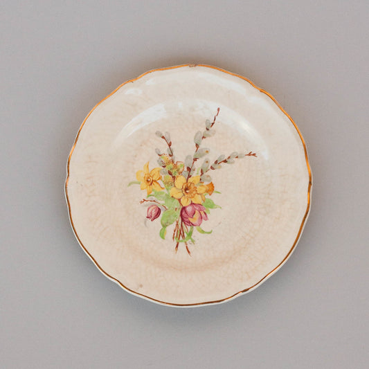 The Golden Meadow Floral Plate