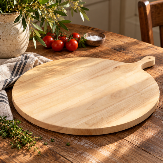 Large Round Wooden Cutting Board