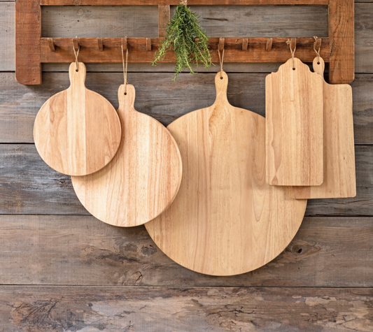 Large Round Wooden Fromage Board