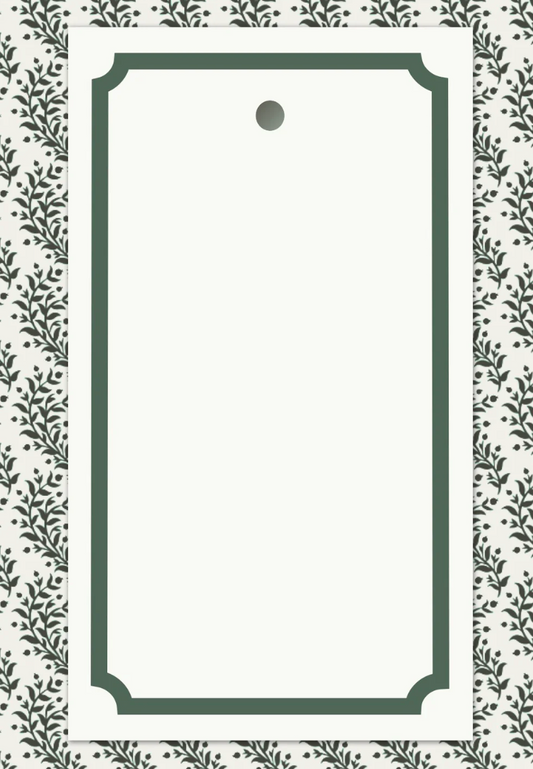 Gift Tags (English Frame) Green