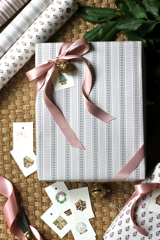 Wren's Stripe Wrapping Paper