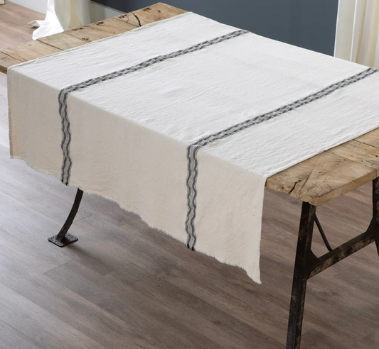 Honeysuckle Striped Tablecloth