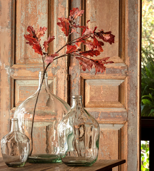 Coral Oak Leaf Branch