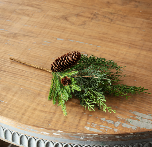 Mixed Holiday Greenery Pick