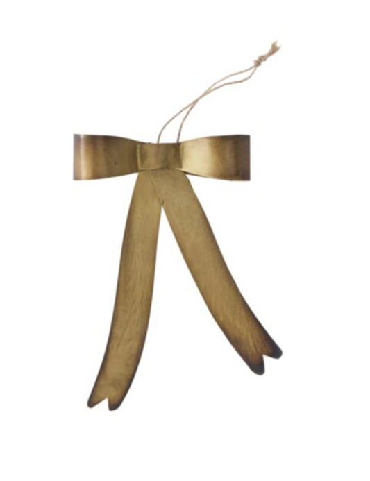 Brassy Bow Ornament