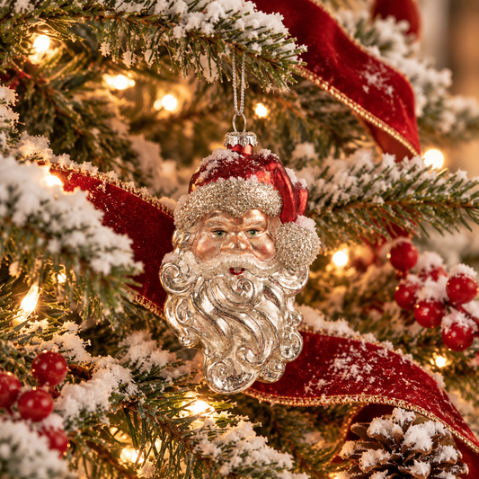 Santa Head Ornament