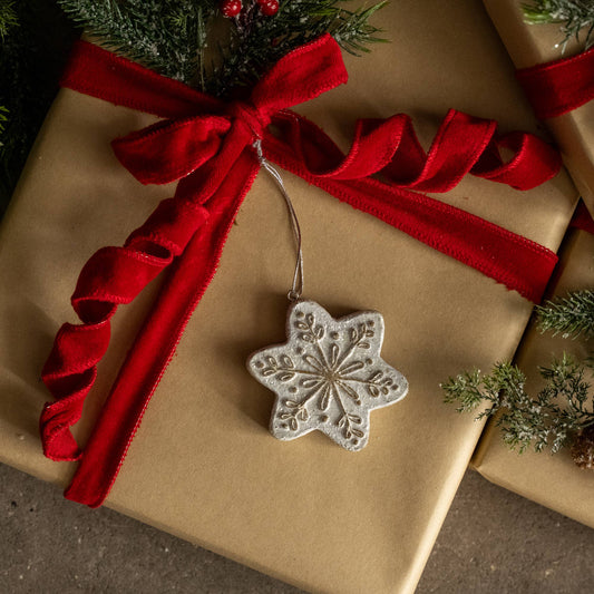 Gingerbread Snowflake Ornament