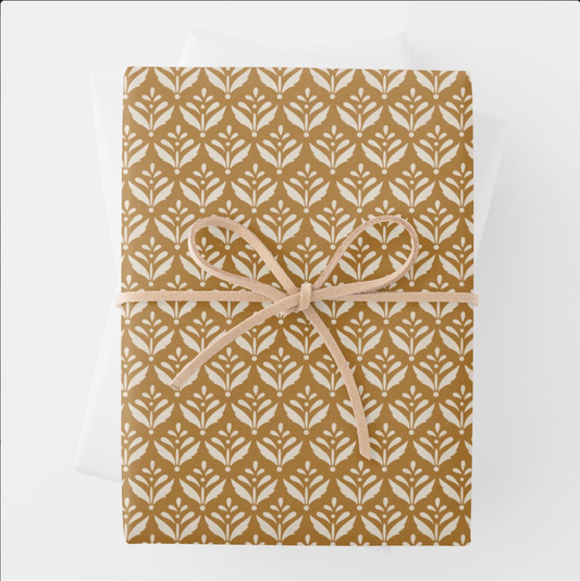 Wrapping Paper (Gold Leaves)