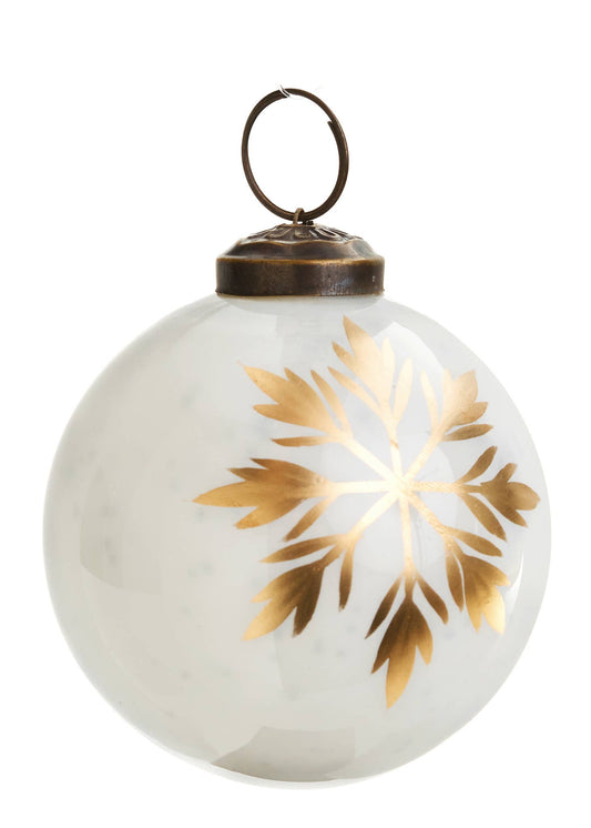 Glass Snowflake Ornament