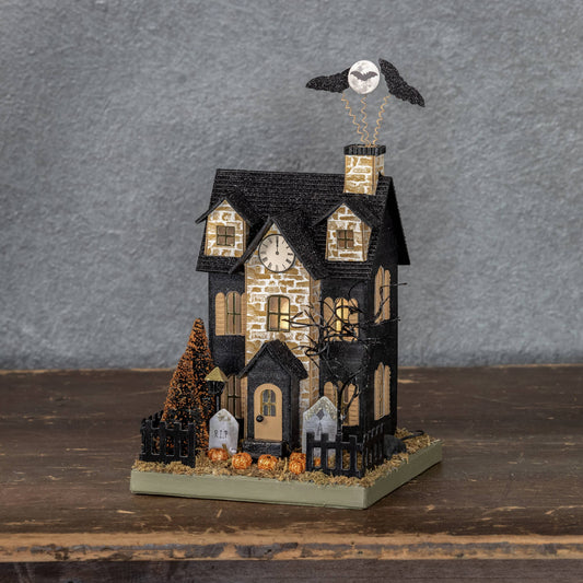 Lighted Halloween House