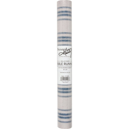 Paper Table Runner (Blue Stripe)