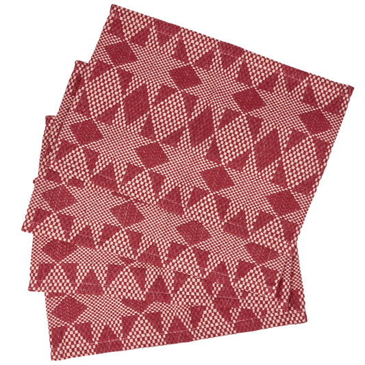 Stars Placemat Set (Red)
