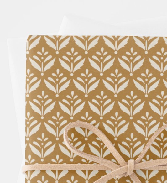 Wrapping Paper (Gold Leaves)